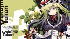 Flowers text Plants dress Umbrellas hats green background 