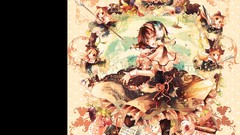 Flowers text weapons dolls Cards dress grapes shield red eyes 