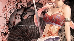 Flowers text woman weapons Swords earrings fans tattoos video 