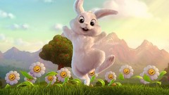 Flowers Trees Animals Mountains children Anime rabbits funny 3d 