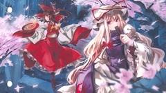 Flowers Trees dress red eyes sitting red dress Pillars 