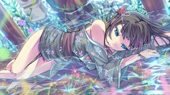 Flowers Trees Plants Anime Japanese artist kimono long hair 