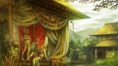 Flowers Trees water smoke lotus curtains blondes bracelets 