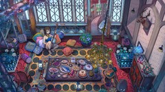 Flowers water brown long hair barefoot anime girls blue eyes