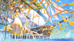 Flowers water food ships brown dress hats cakes barefoot anime 