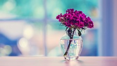 Flowers water glass Tables