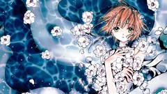 Flowers water sakura tsubasa reservoir chronicle