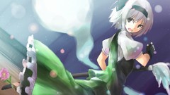 Flowers weapons Katana dress white hair gloves Swords anime 