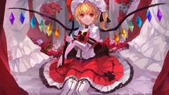 Flowers weapons roses crystals hats Vampires red eyes sitting 