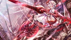 Flowers weapons roses wings dress hats Vampires white hair red 