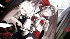 Flowers weapons roses wings plates hats Vampires Knives white 