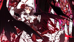 Flowers weapons windows roses wings dress hats stained glass 