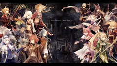 Flowers weapons wings Anime glasses dress armor red eyes gloves 