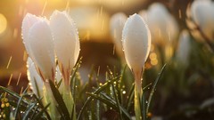 Flowers white flowers crocus