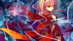 Flowers wind roses feathers dress red eyes gloves red dress 