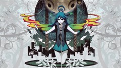 Flowers wings anime girls cityscapes deardrops