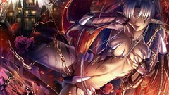 Flowers wings elves chains tattoos anime girls boobs soft 