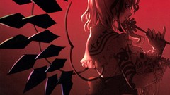 Flowers wings Vampires anime girls touhou flandre scarlet 