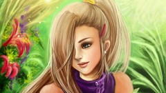 Flowers woman Anime Herbs long hair yamanaka ino naruto 