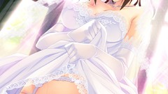 Flowers woman Anime wet stockings skirts blush anime girls 