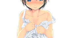 Flowers woman Anime white background skirts blush anime girls 