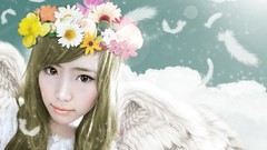 Flowers woman asians