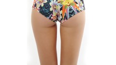 Flowers woman ass white background gap petite Simple Background 