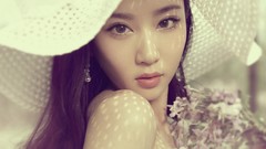 Flowers woman Chinese asians brunettes