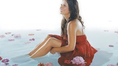 Flowers woman legs together Sara Evans