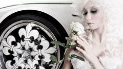 Flowers woman models