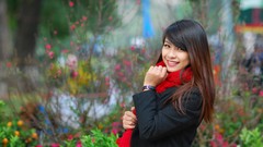 Flowers woman models Viet Nam