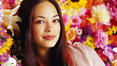 Flowers woman TV Kristin Kreuk Actress brunettes Canadian