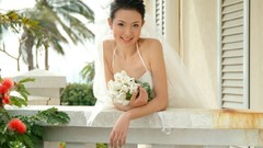 Flowers woman wedding brides