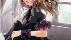 Flowers woman windows Anime beds stockings blondes pillows 