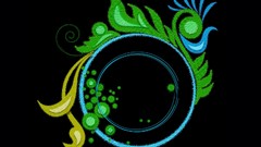 Flowers yellow blue Green Fractals