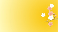 Flowers yellow floral simple