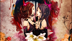 Flowers yuri long hair