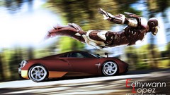 Fly Auto cars wheels Iron Man Engines Zonda races fast