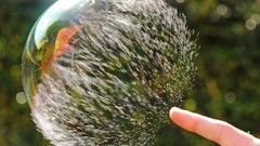 Fly bubbles soap reflections burst