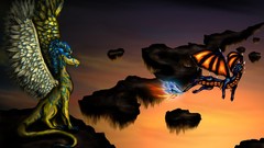 Fly Dragons fantasy art