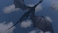 Fly Dragons flying artwork digital art fantasy art skyscapes