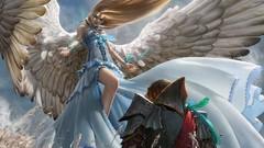 Flying angels fantasy art