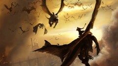 flying fantasy art digital art creature artwork dragon