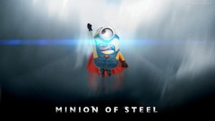 Flying funny flare Man of Steel minion