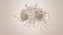Flying spaghetti monster