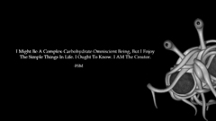 Flying spaghetti monster