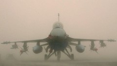 Fog Aircraft f-16 fighting falcon
