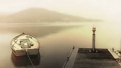Fog Boats lakes mist