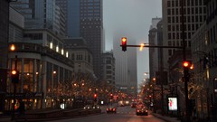 Fog Chicago cityscapes