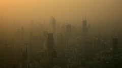 Fog China sight buildings cities